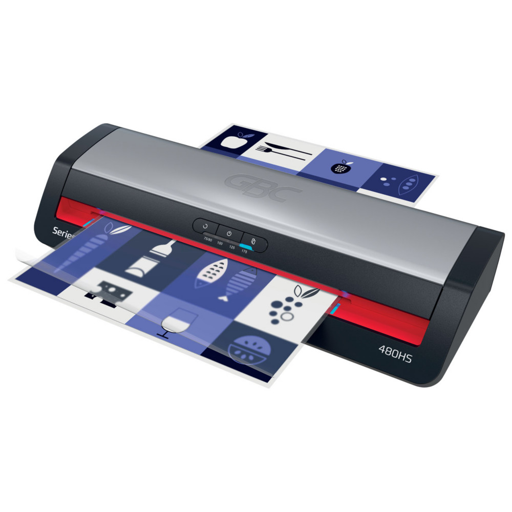 GBC Plastifieuse 480HS Office A3 - Pochettes de 75 jusqu' 175 microns - Noir/Rouge