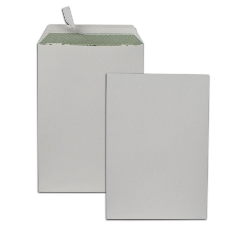 GPV Enveloppe blanche recycle 229 x 324 mm Autocollante bande protectrice - Format C4 - 90g - Bote de 250 pochettes