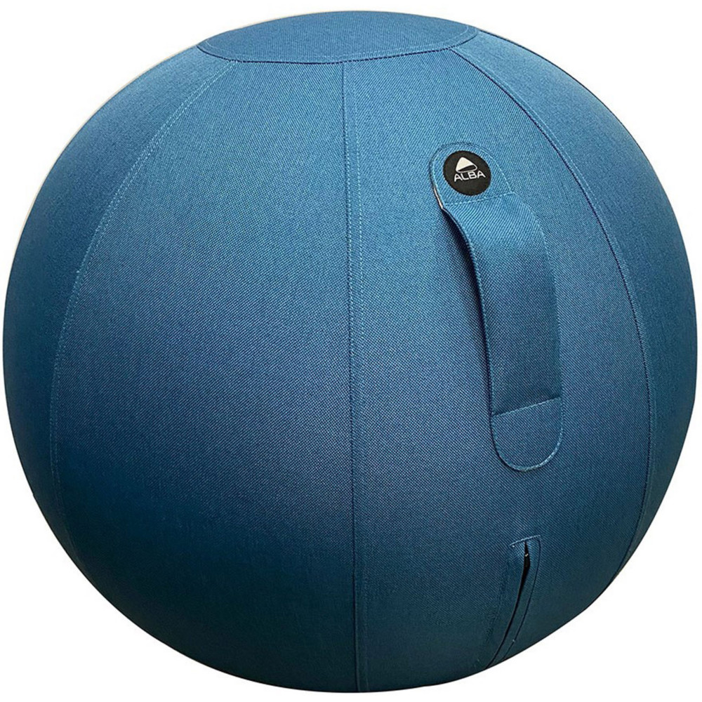 Alba ErgoBall - Sige ballon ergonomique - Tissu Bleu