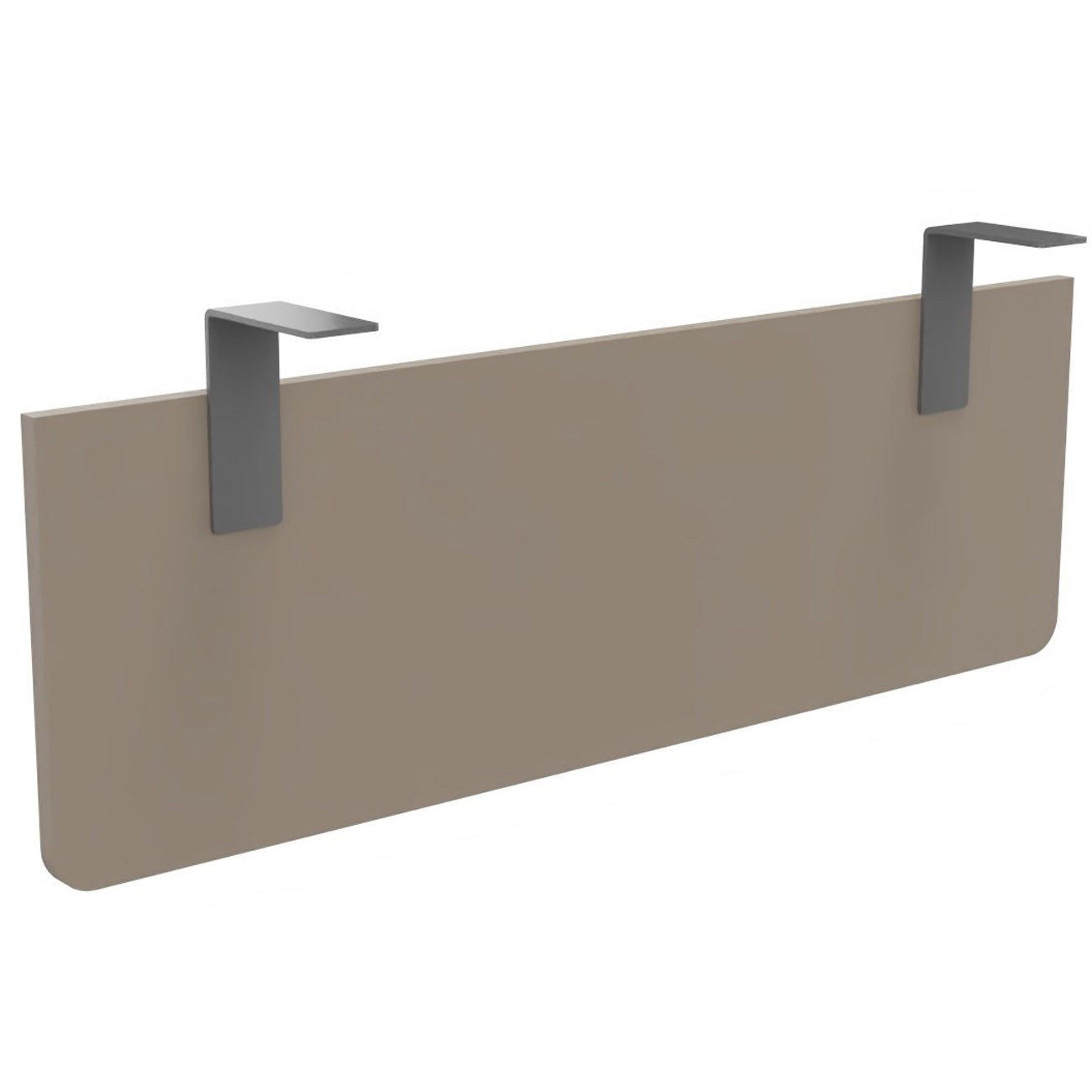 Voile+de+fond+E-Link+/+Biospace+pour+bureau+L.120+cm+-+Argile+-+Fixations+Aluminium