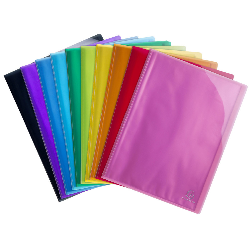 Exacompta Porte vues Iderama A4 - Polypropylne semi rigide - 20 pochettes - 40 vues - Assortis