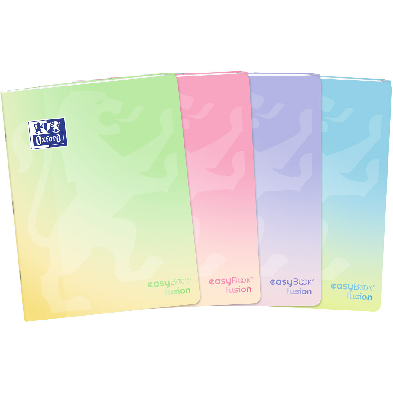 Oxford Cahier EasyBook Fusion 24 x 32 cm - 96 pages - Seyes - Couleur pastel