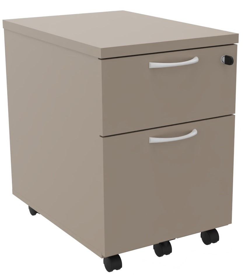 Caisson mobile 2 tiroirs L.42 x P.58 x H.60 cm - Argile