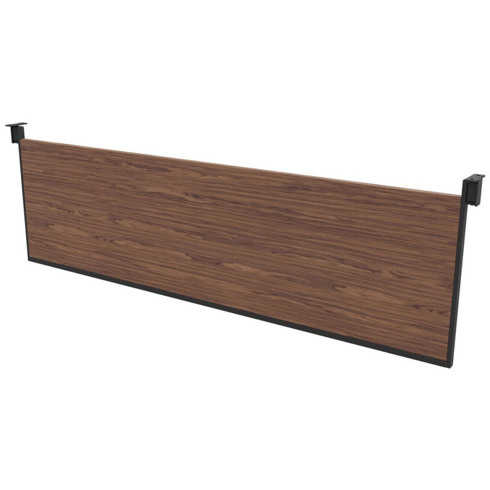 Voile de fond pour bureau Arold L.180 cm - Noyer support gris