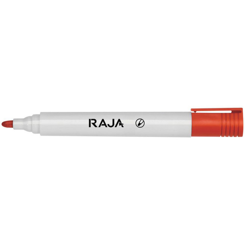 RAJA Marqueur effaable tableau blanc pointe ogive 1,5 - 3 mm rouge