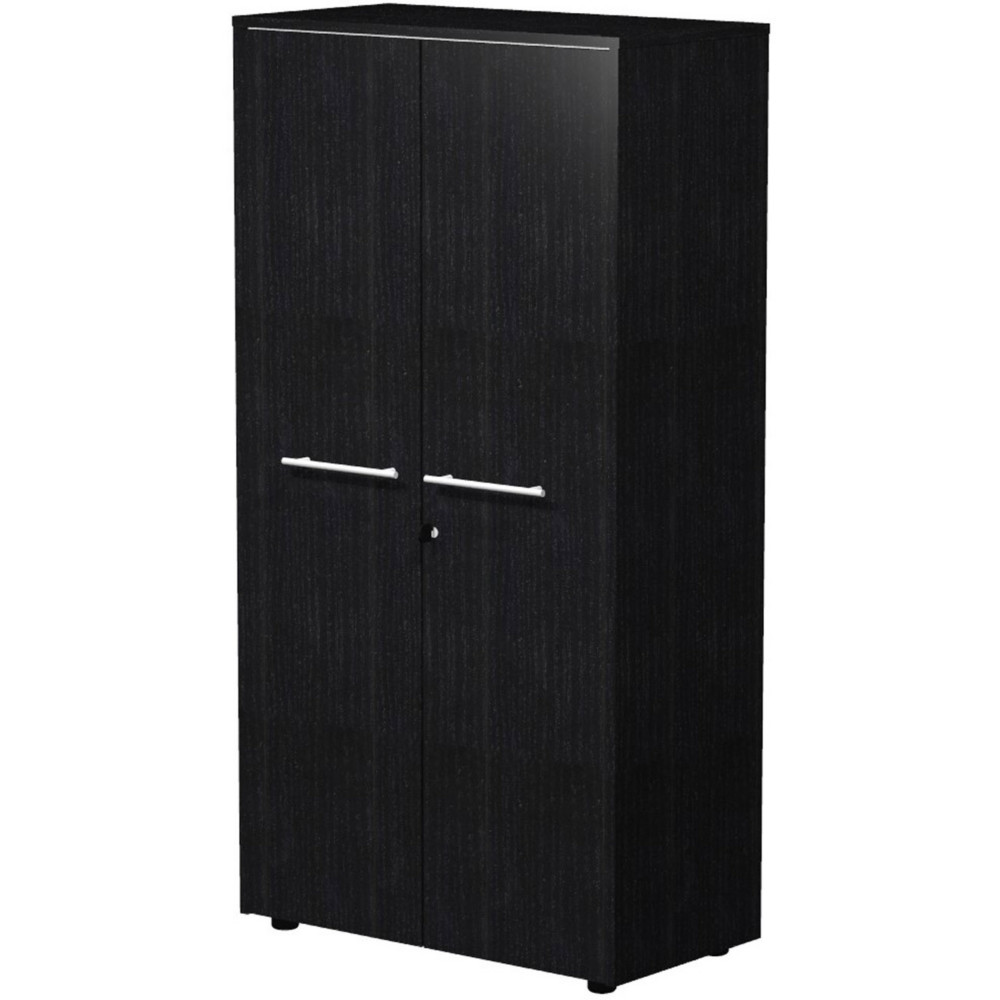 Meuble haut Flore - L.83 x H.158 cm - 2 portes - Frne noir