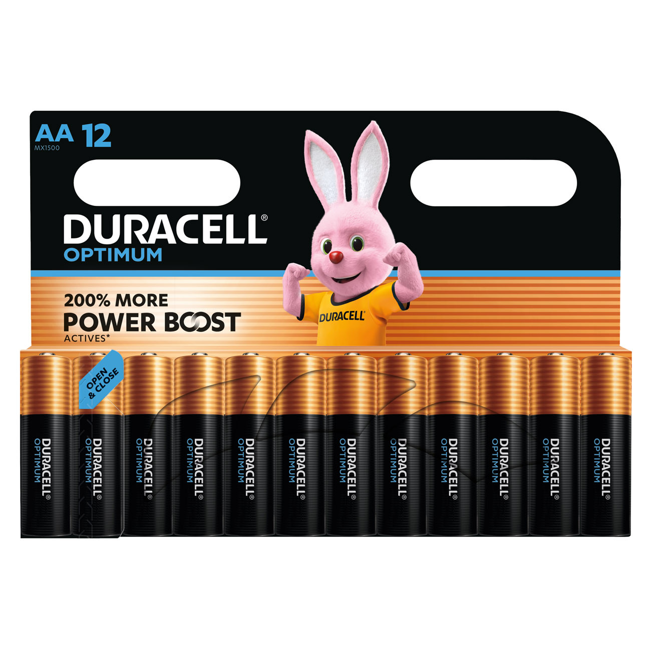 Duracell Pile alcaline AA / LR6 Optimum - Lot de 12