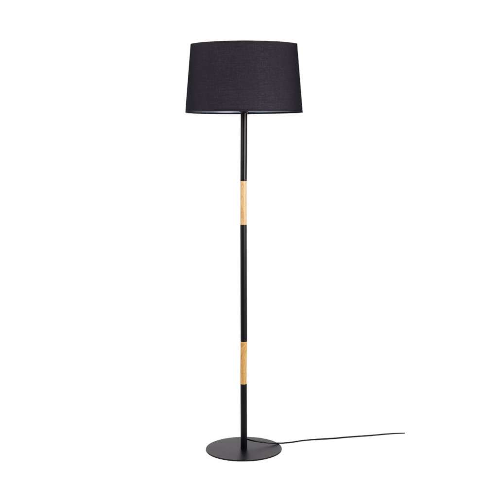 Aluminor Lampadaire Mikado - Ampoule Led E27 - Mtal et bois - Noir