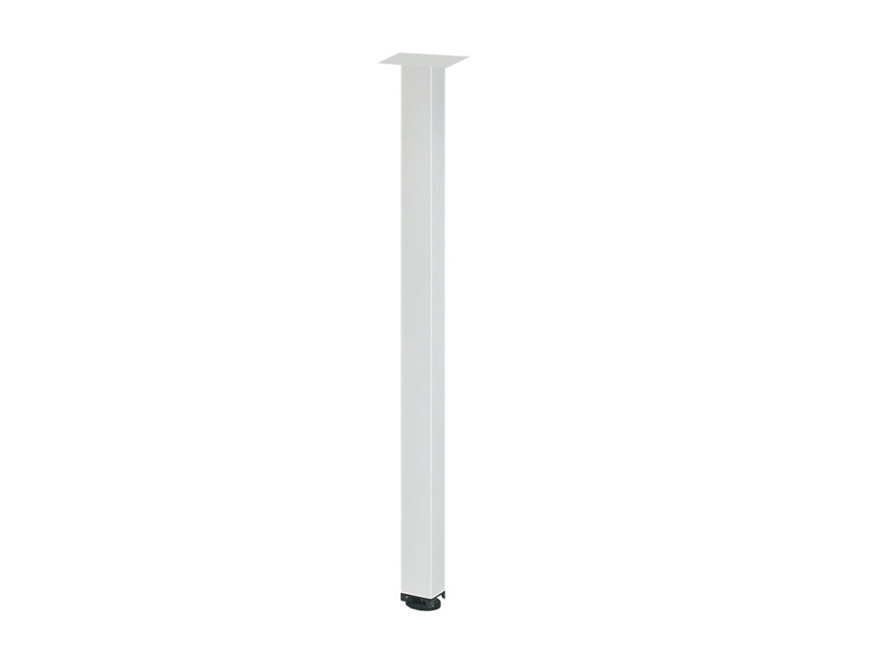 Kit 1 pied mtal carr pour Extension retour Harmonie - Blanc