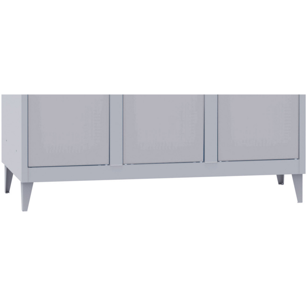 4 pieds pour Vestiaire mtal Budget monobloc H.15 cm