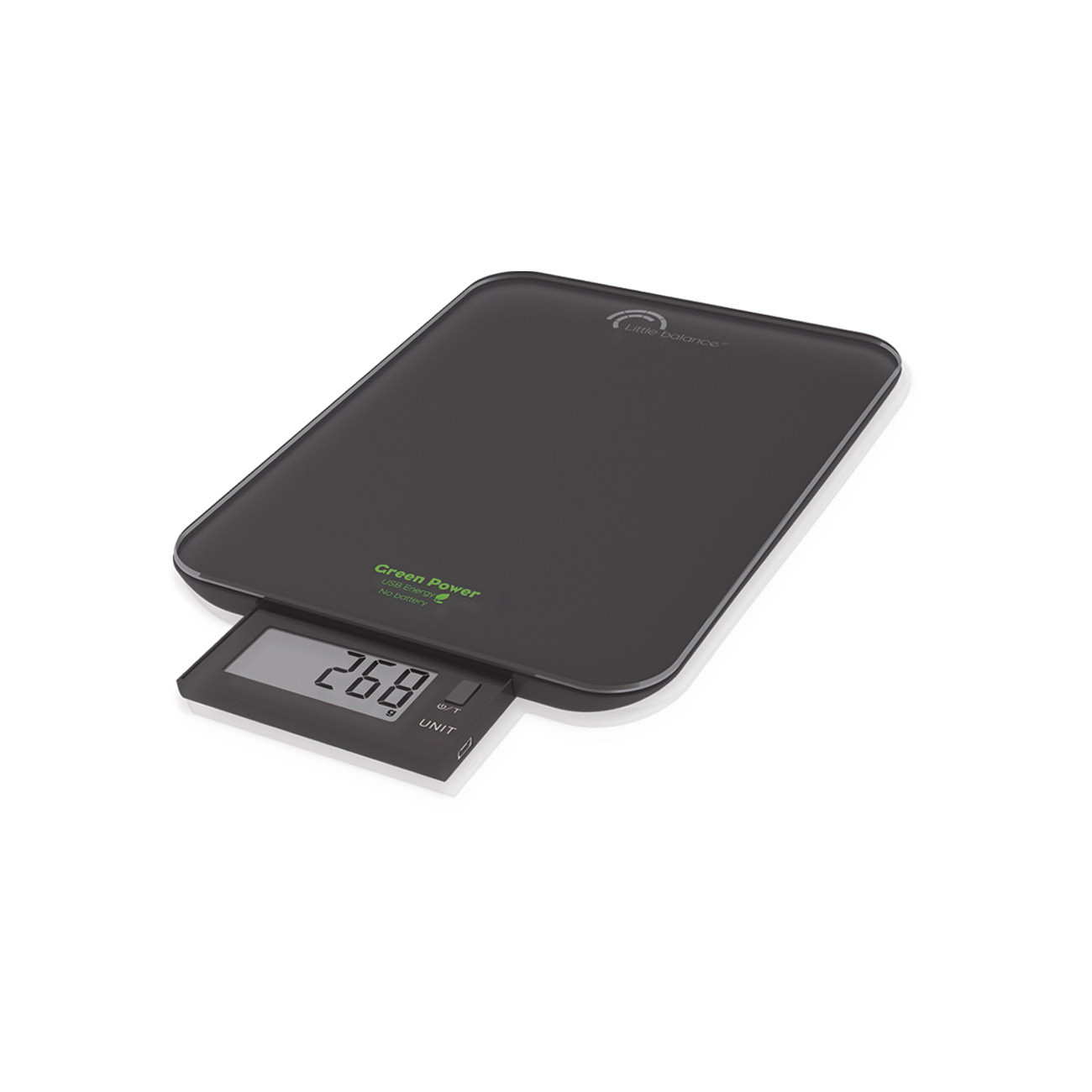 Little Balance Pèse-colis USB-R Slide recharge USB - 10 kg - Noir