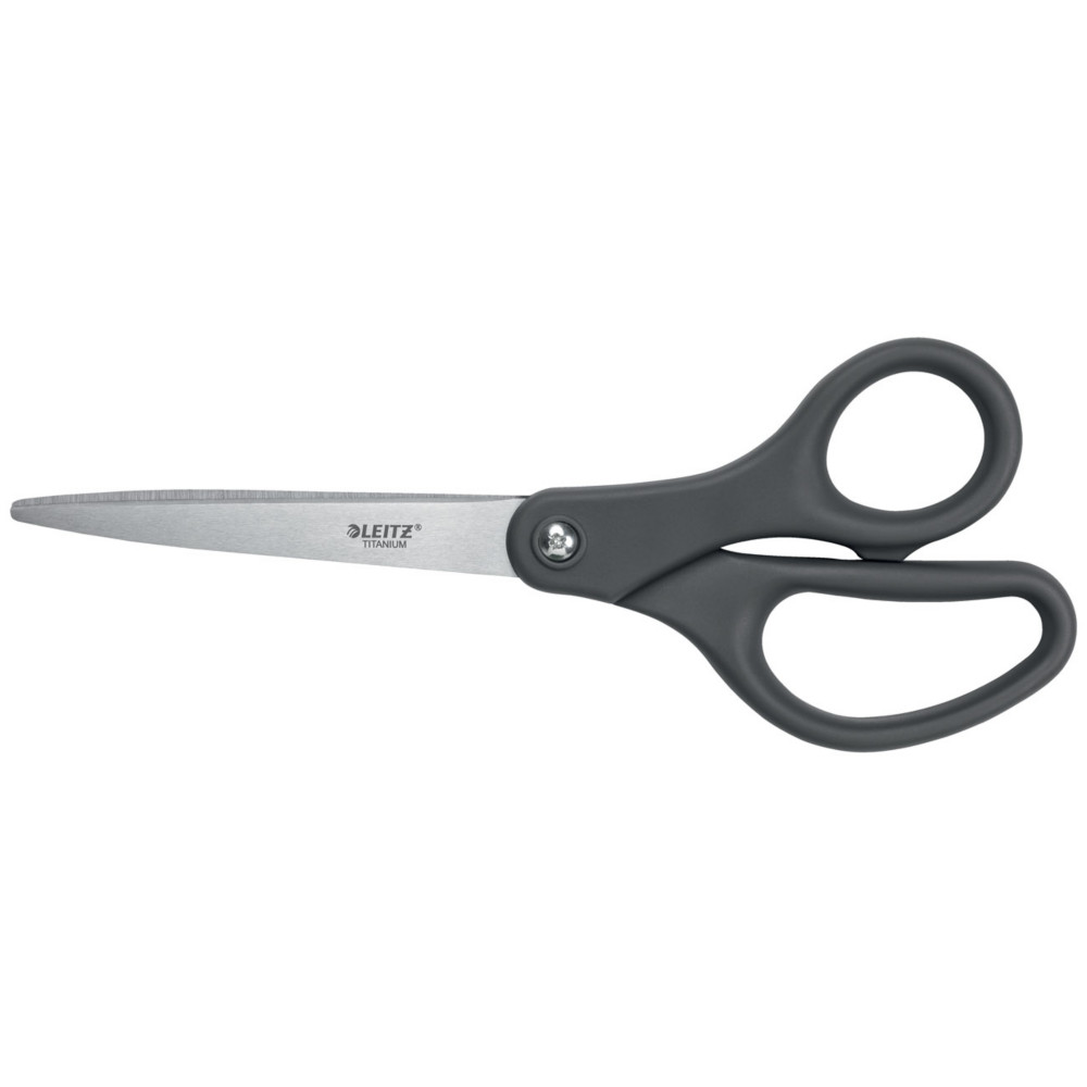 Leitz Ciseaux Titanium aux bouts ronds - Longueur 21 cm - Gris fonc