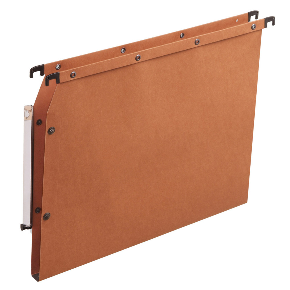 Elba Dossier suspendus pour armoire Ultimate A4 Kraft - 150 feuilles - Fond U 15 mm - Orange - Lot de 25