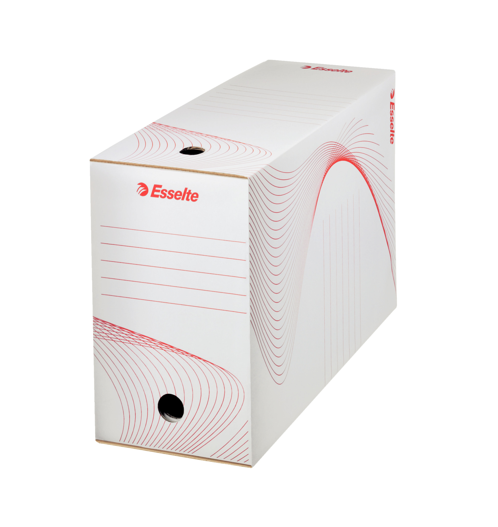 Esselte Boîte archives 25 x 35 cm Boxy en carton - Dos 15 cm - Blanc - Lot de 5