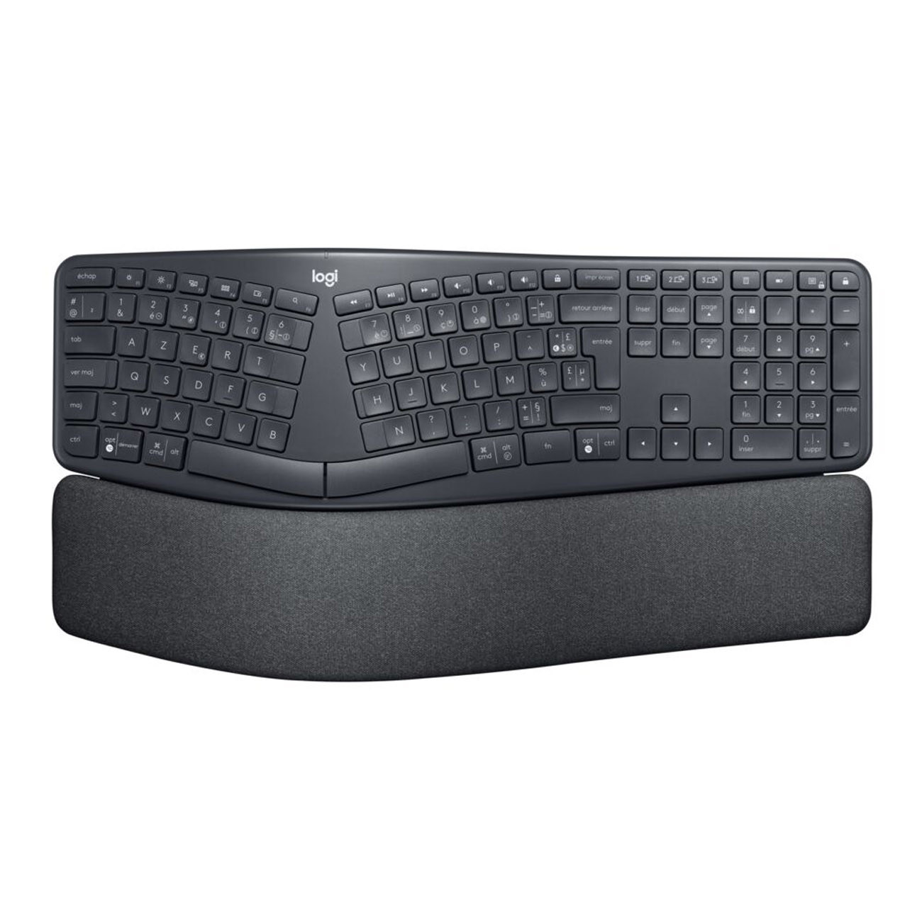 Clavier Sans Fil Logitech ERGO K860 920-010352 – AZERTY, Bluetooth - vue 7