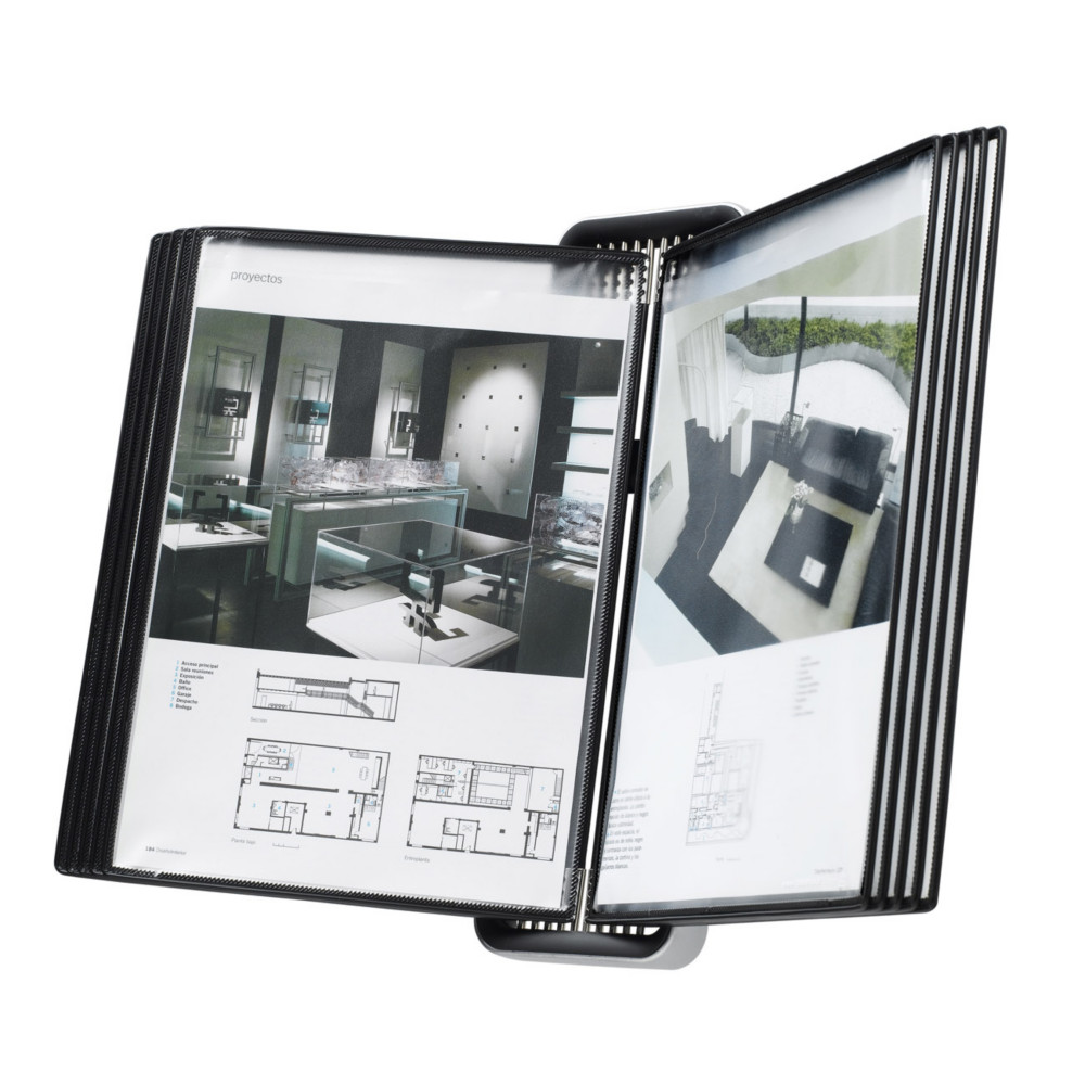 Djois Kit mural de prsentation VEO - A4 - 10 Poches - Cadre aluminium