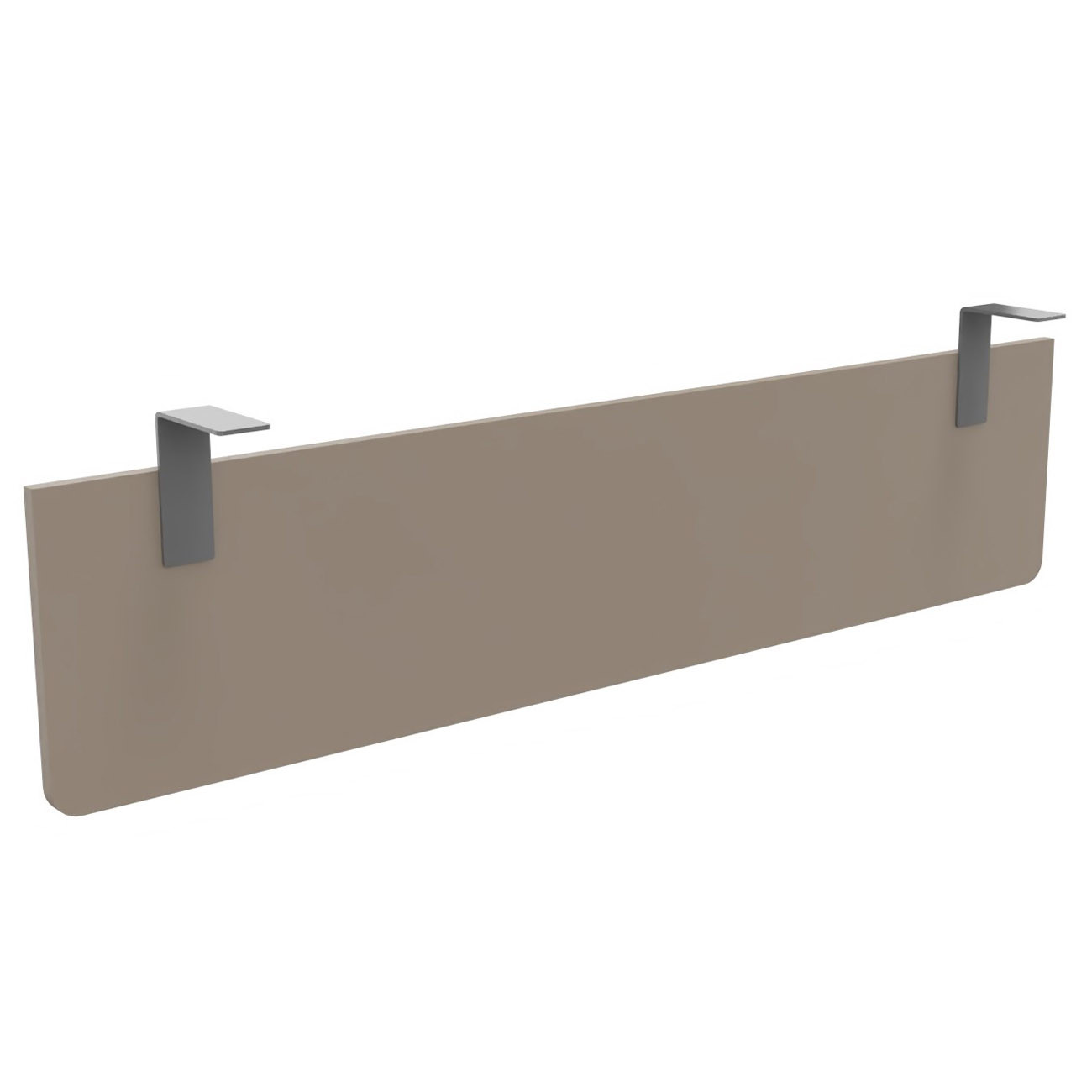 Voile+de+fond+E-Link+/+Biospace+pour+bureau+L.160+cm+-+Argile+-+Fixations+Aluminium