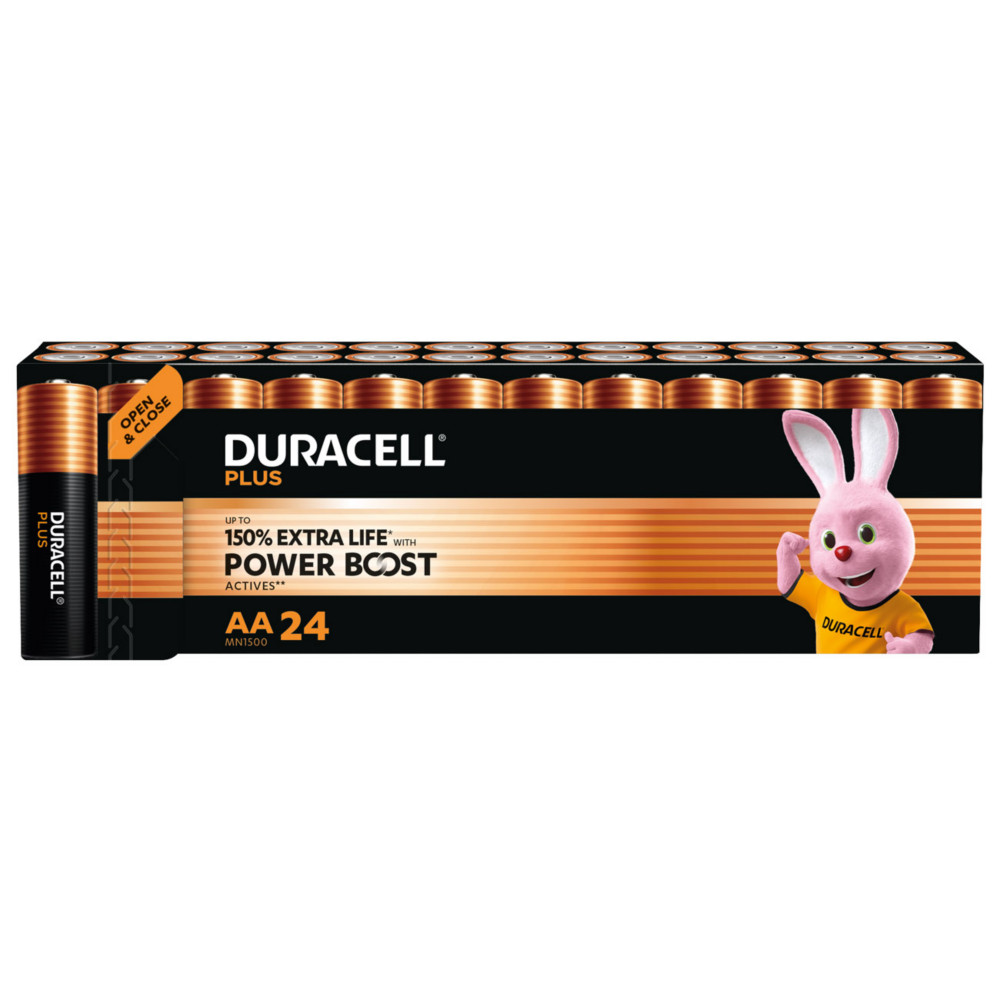 Duracell Pile alcaline AA / LR6 Plus - Lot de 24