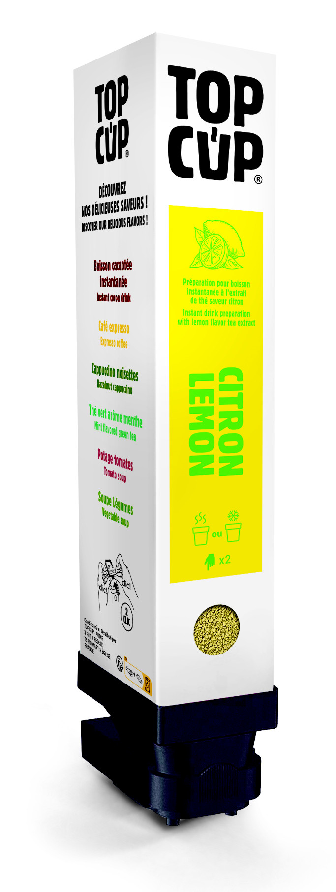 Top Cup Cartouche boisson instantanée - Thé citron - 68 doses