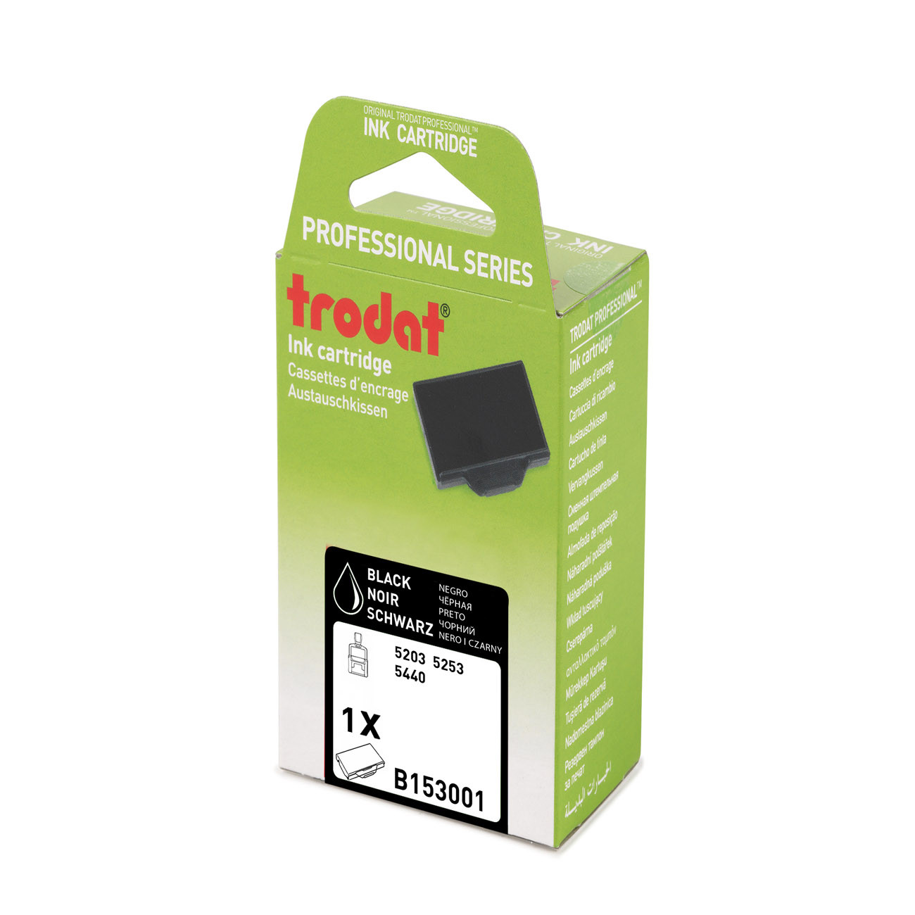 Trodat Cassette d'encre de rechange pour tampons Professional 6/53 - Noir