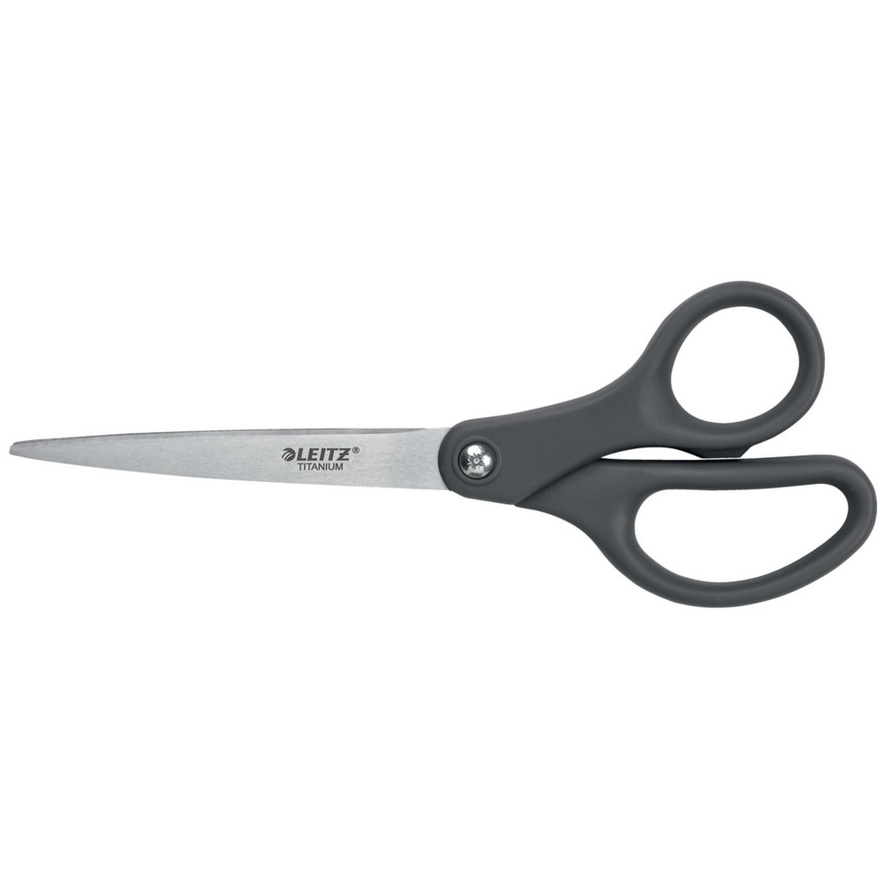 Leitz Ciseaux Titanium aux bouts ronds - Longueur 18 cm - Gris fonc