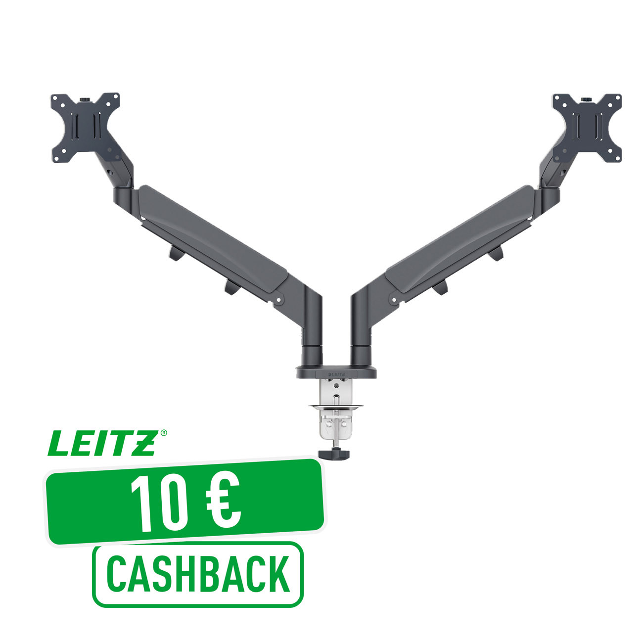 Support Double pour Écrans LEITZ Ergo Jusquà 32 Coloris Ergonomique