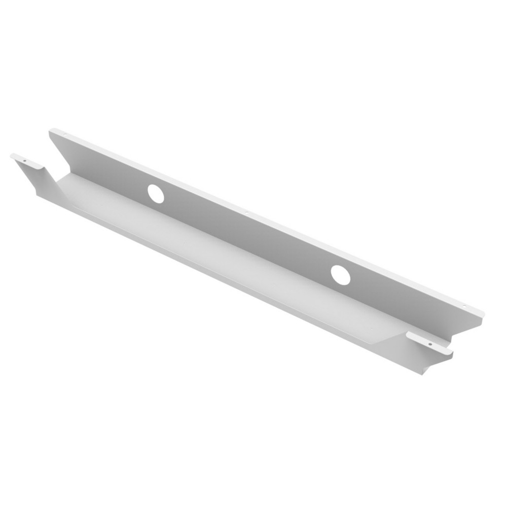 Goulotte organisateur de cbles L. 118 cm Blanc