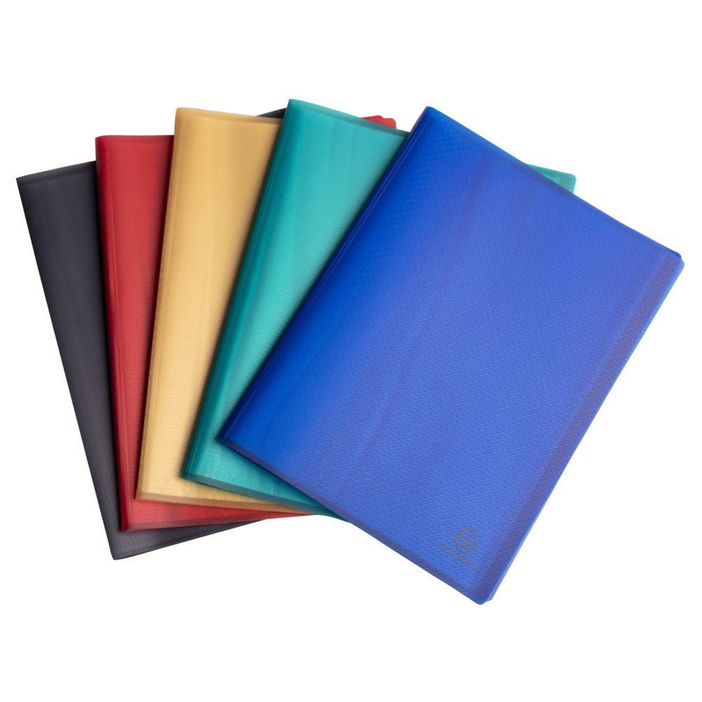 Exacompta Porte vue A4 Opak en polypro recycl - 80 pochettes - Coloris assortis