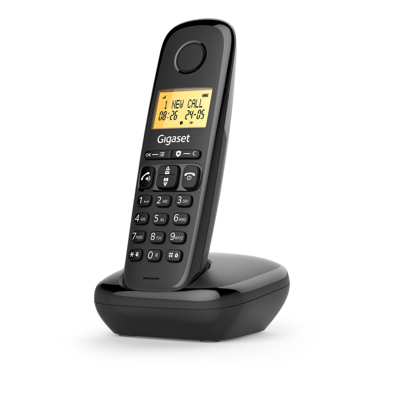 Téléphone Sans Fil Gigaset BASIC100NOIR – Écran Rétroéclairé, Répertoire 50 Contacts - vue 5