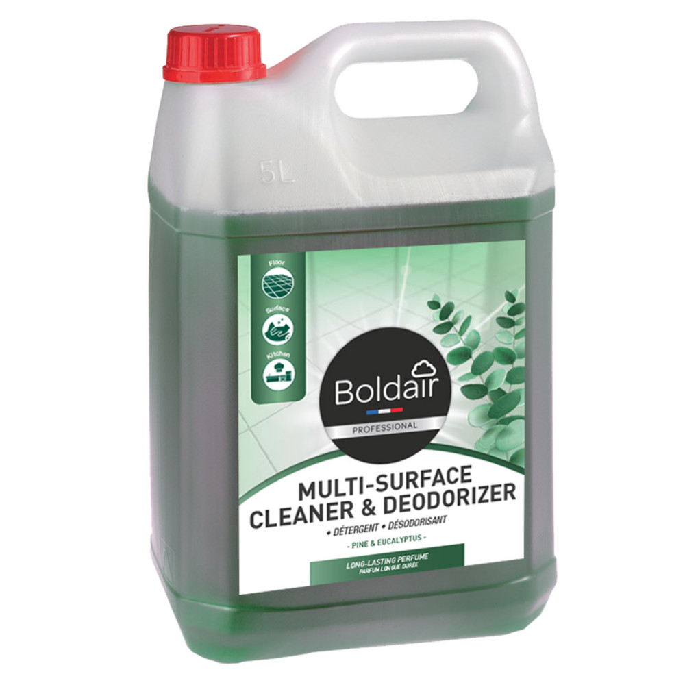 Boldair Nettoyant multi-usages dsodorisant - Parfum Eucalyptus - Bidon 5 L