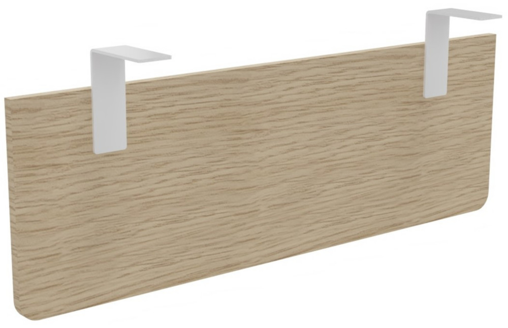 Voile de fond E-Link / Biospace pour bureau L.120 cm - Chne - Fixations Blanches