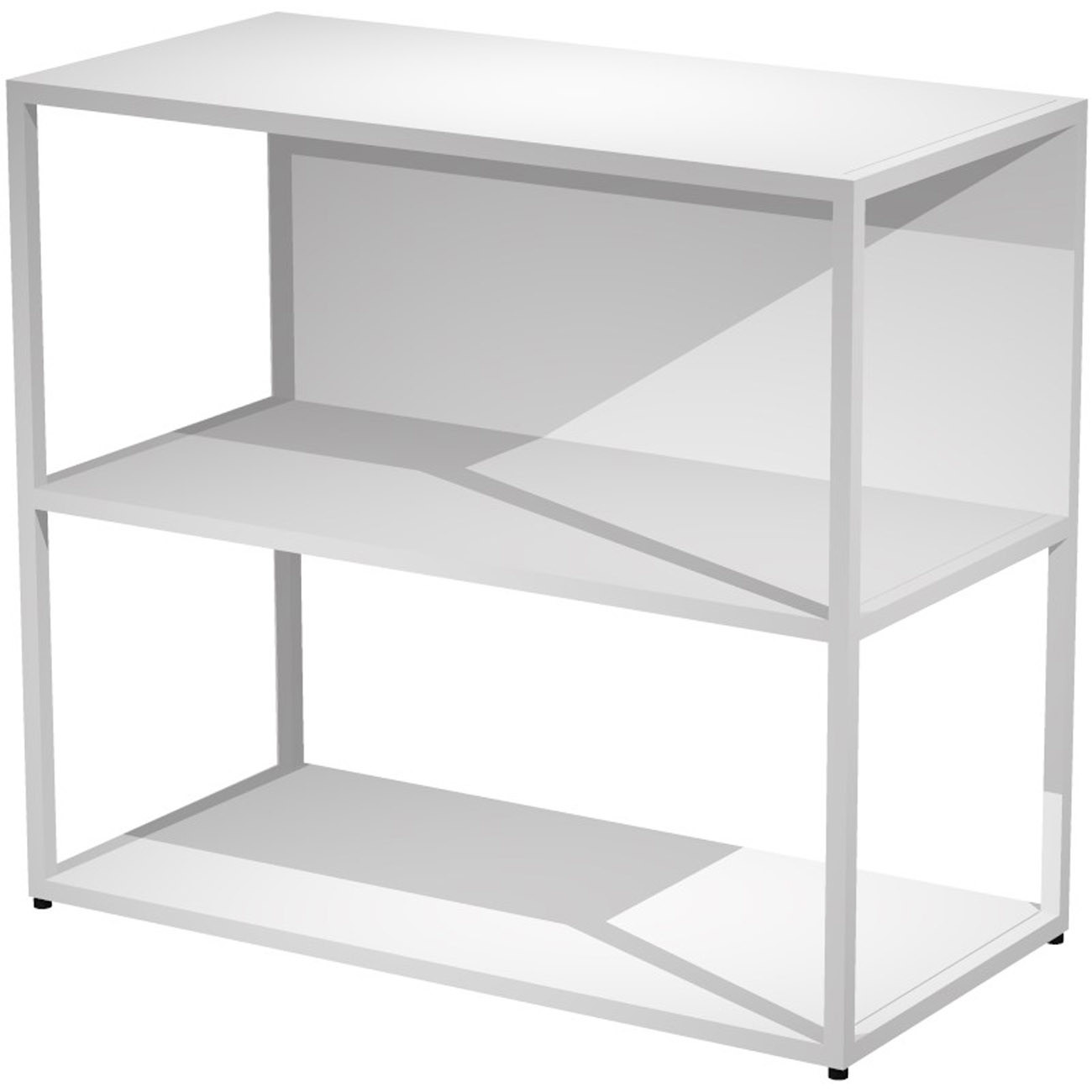 Top+sur-meuble+Presto+H.80+cm+Blanc+-+Structure+metal+Blanc