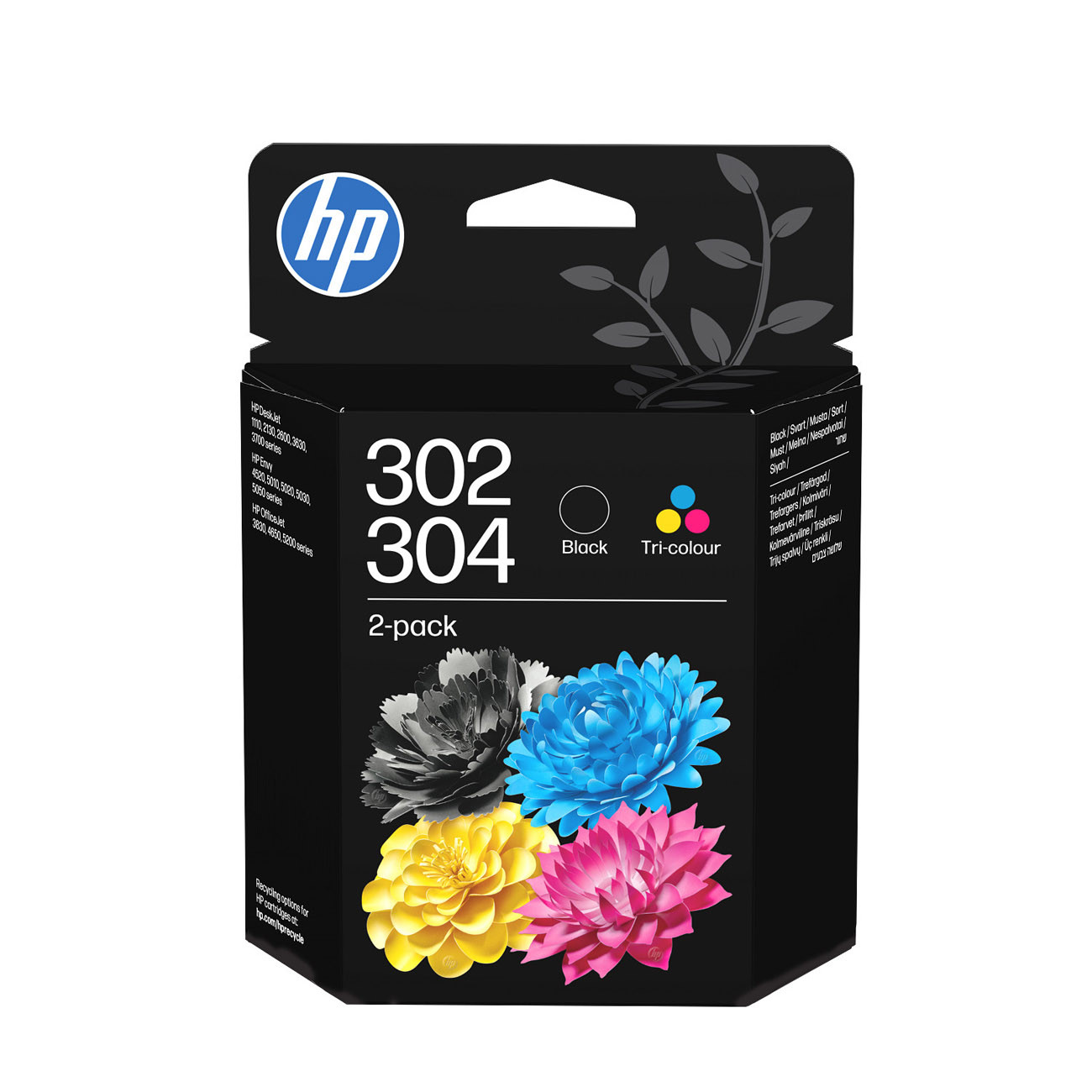 HP 302304 Combo Pack Pack de 2 pigmenté couleur cyan jaune original cartouche d'encre - vue 4