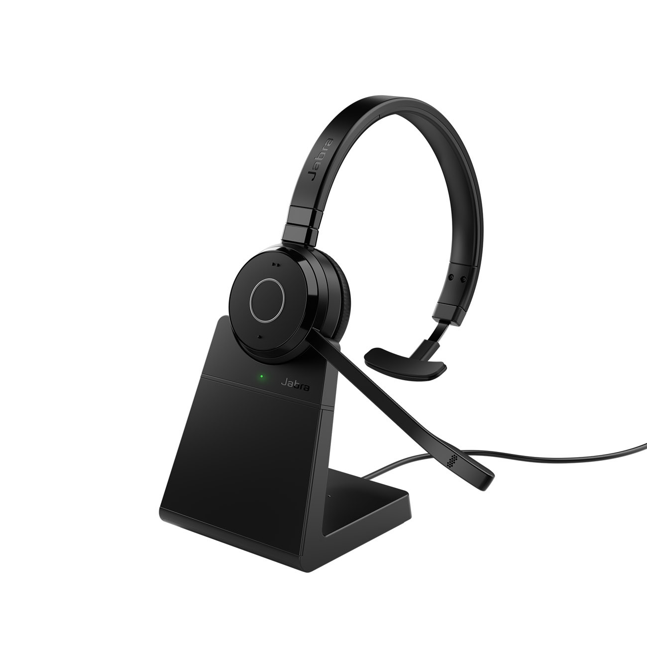 Jabra Evolve 65 TE MS Mono Casque sans fil Bluetooth + Dongle USB-A + Station de charge