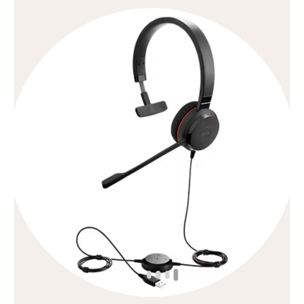 Jabra Evolve 20 SE MS Mono Casque filaire USB-C / USB-A
