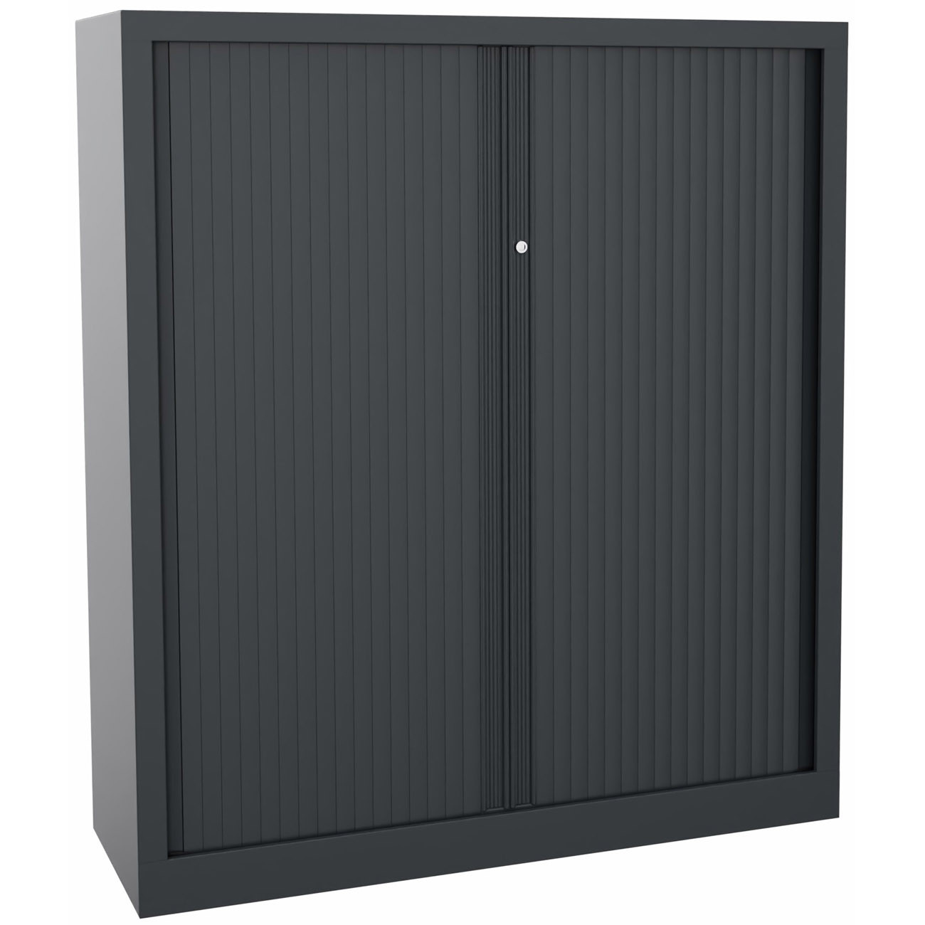 Armoire+à+rideaux+metal+monobloc+Natura+NF+-+H.136+x+L.120+cm+-+Corps+Anthracite+-+Rideaux+Anthracite