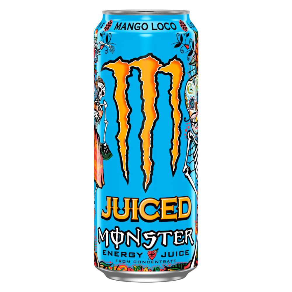 Monster Energy Boisson nergisante Mango Loco - Pack de 12 canettes de 50 cl