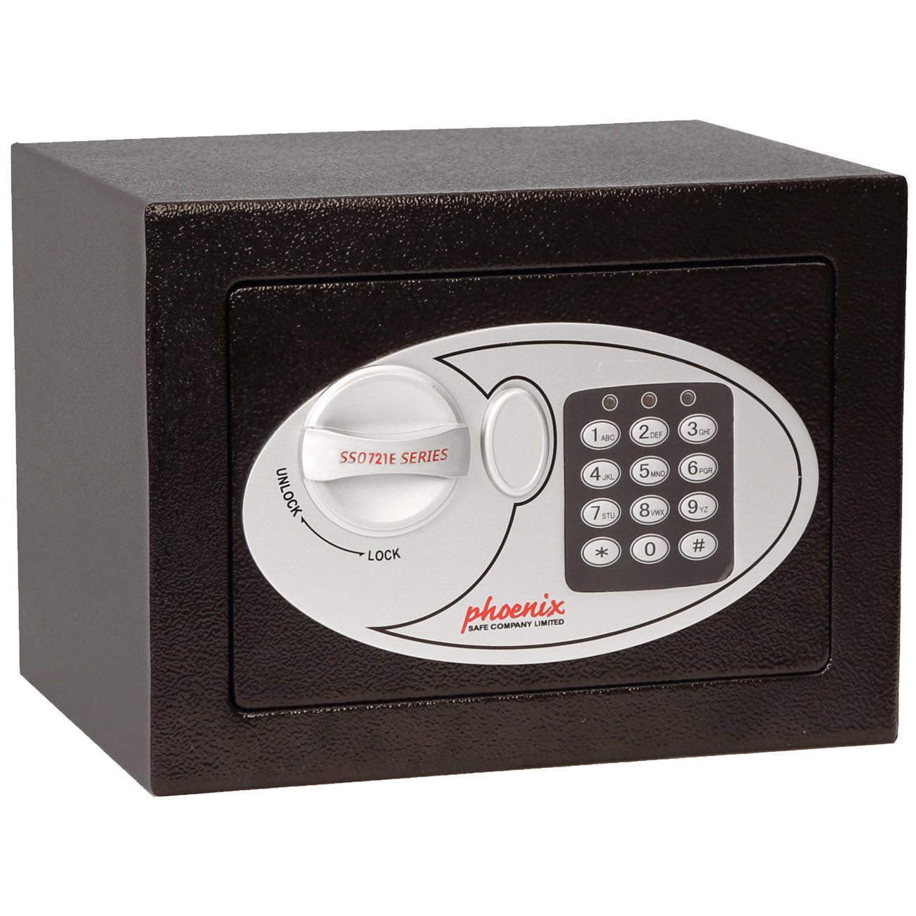 Phoenix Coffre-Fort de sécurité compact 5 L serrure électronique + clé - Noir