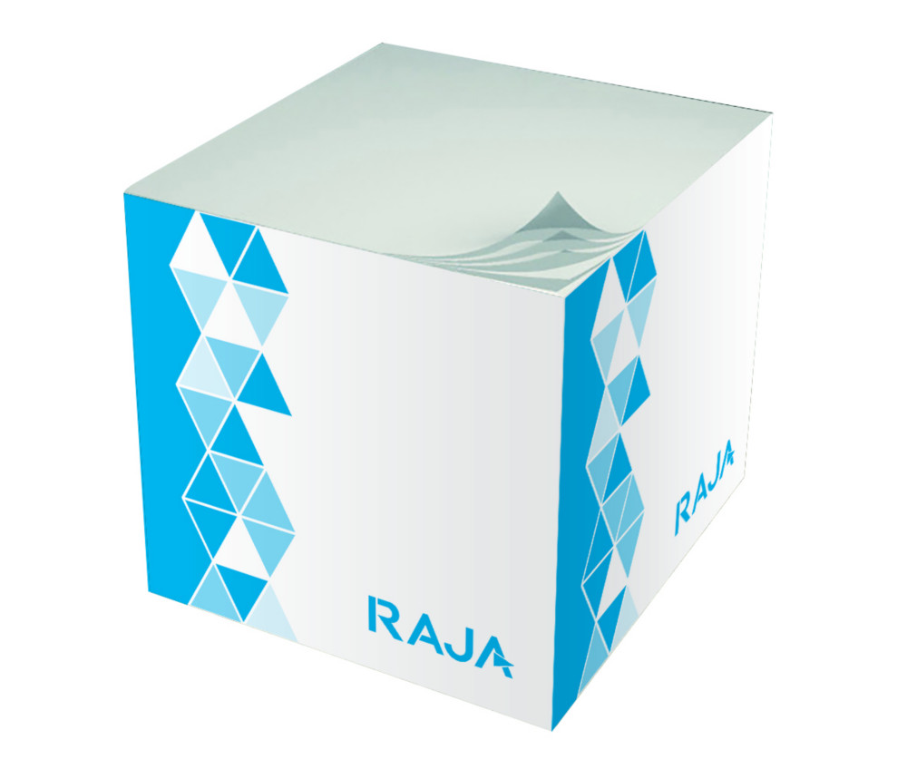 RAJA Bloc mmo  dos encolls 90 x 90 mm - 700 feuilles - Blanc
