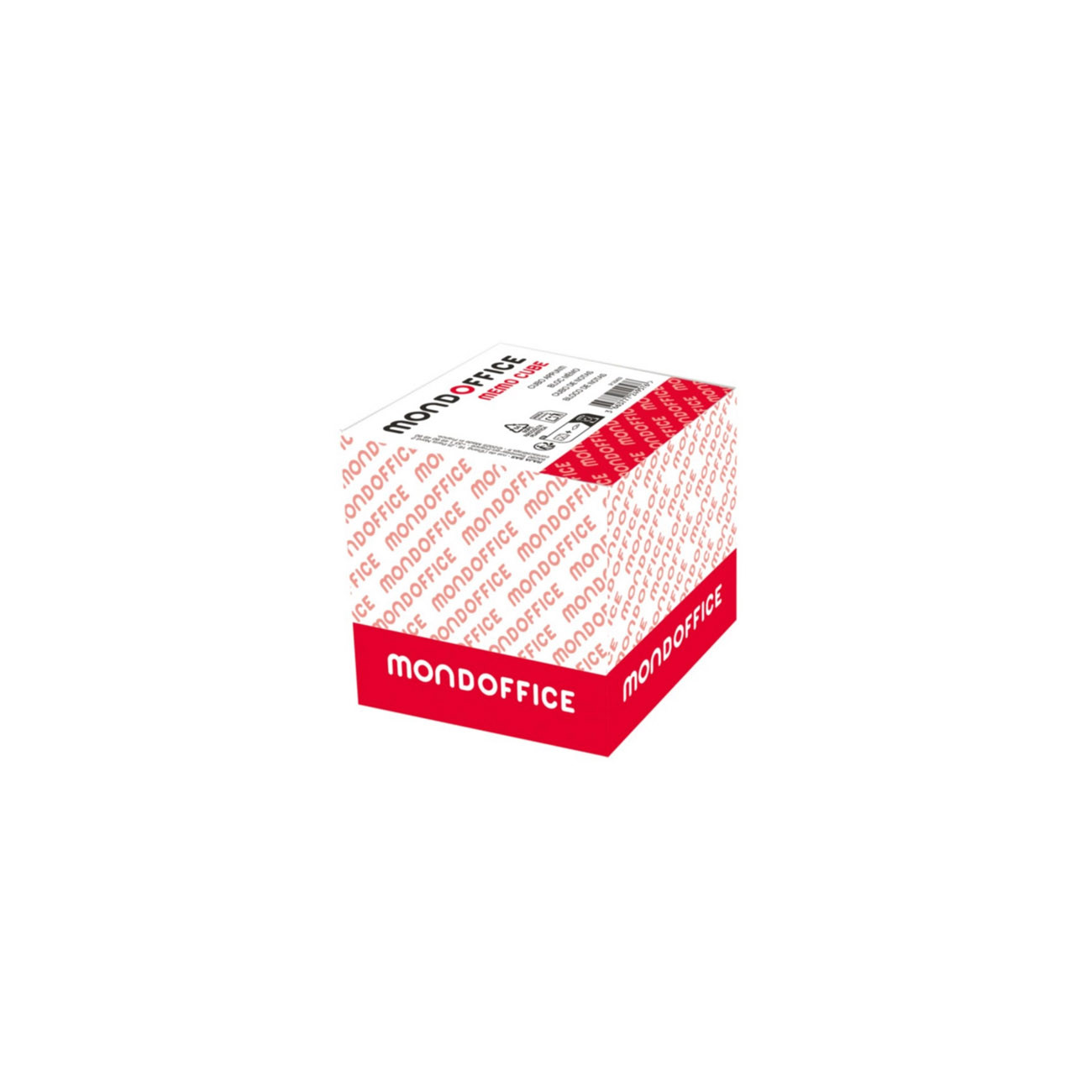 MONDOFFICE Bloc mémo à dos encollés 90 x 90 mm - 700 feuilles - Blanc