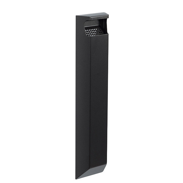 Rossignol Cendrier mural sans serrure pour usage extrieur - 3 L - Gris manganse