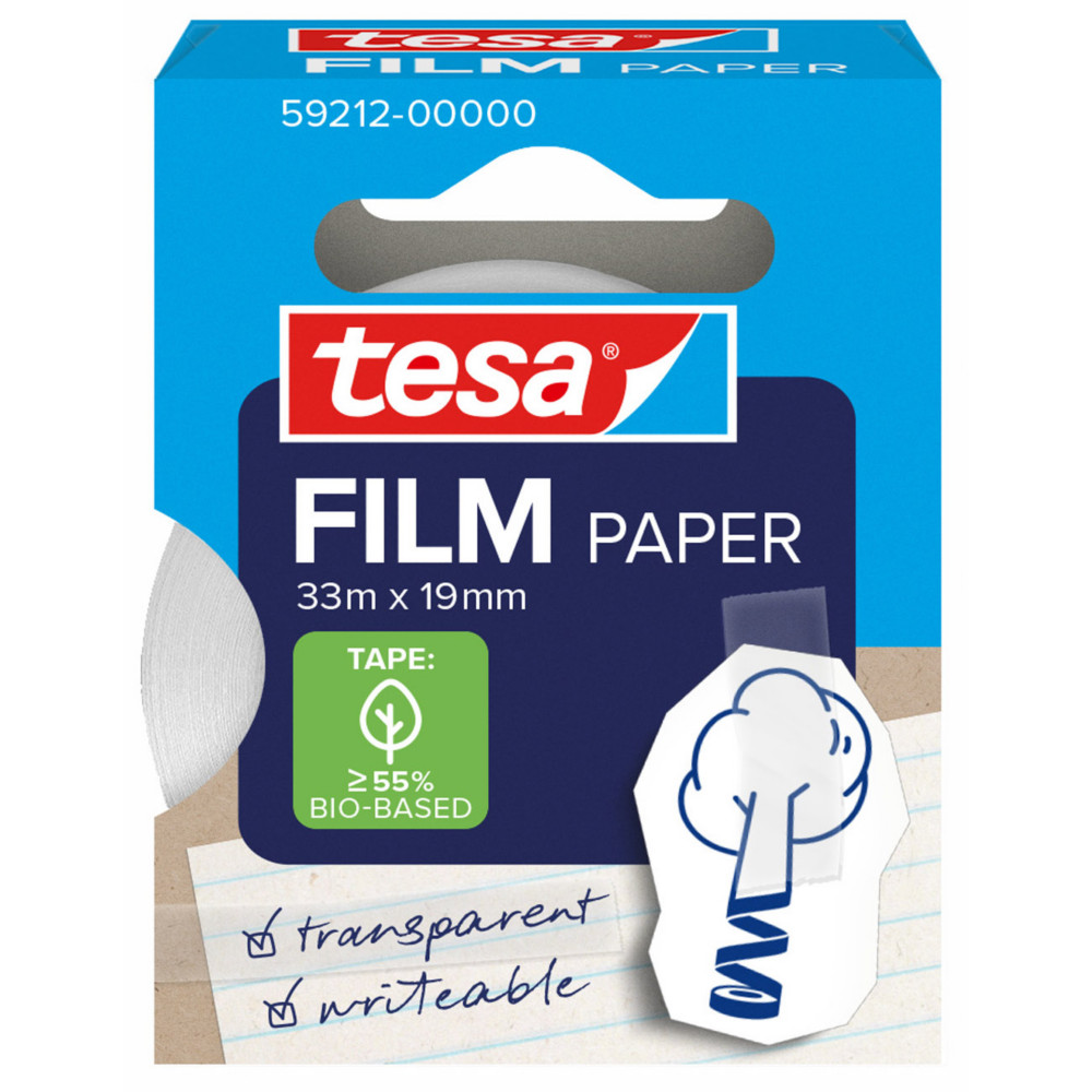 Tesa Ruban adhsif en papier tesafilm Paper - 33 m x 19 mm