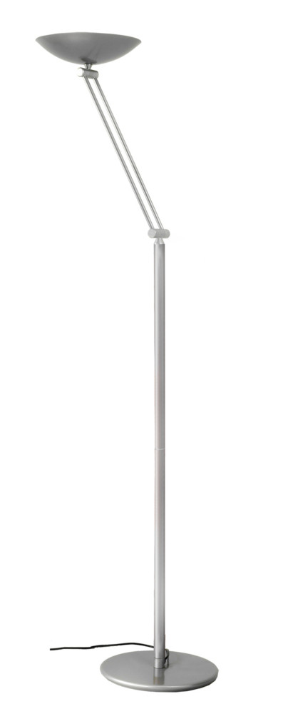 Aluminor Lampadaire Lib - Led intgr - 30,5W -Bras et tte articuls - Variateur d'intensit - Gris