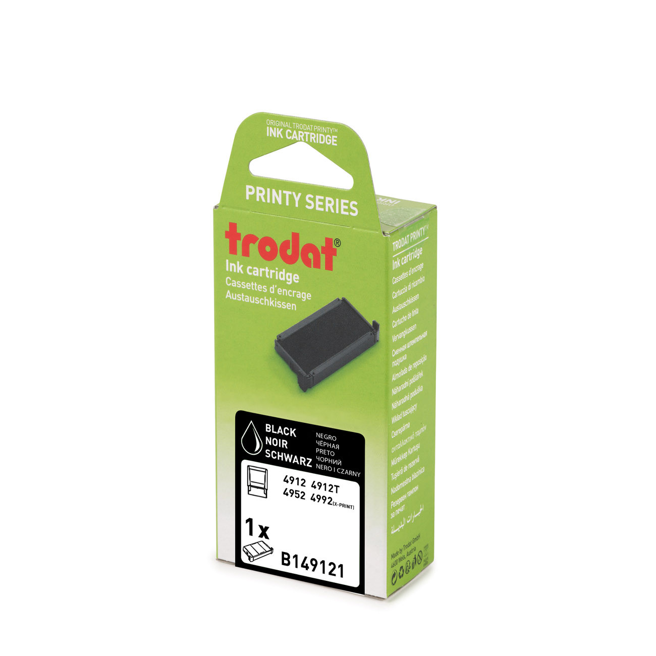 Trodat Cassette d'encre de rechange pour tampons Printy 4912 - Noir