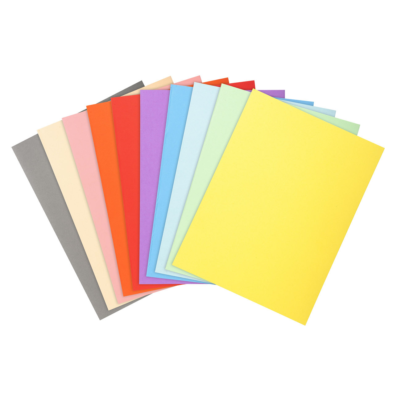 Exacompta Chemise Forever A4 170 g/m2 - 100 % recyclé - 34 x 32 cm - Paquet de 100 en 10 couleurs assorties