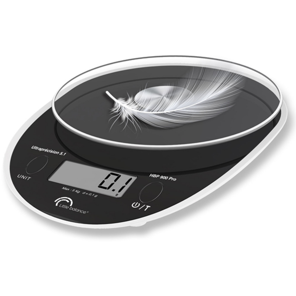 Little Balance Pse-lettres HBP 900 - Piles AAA - 5 kg - Noir