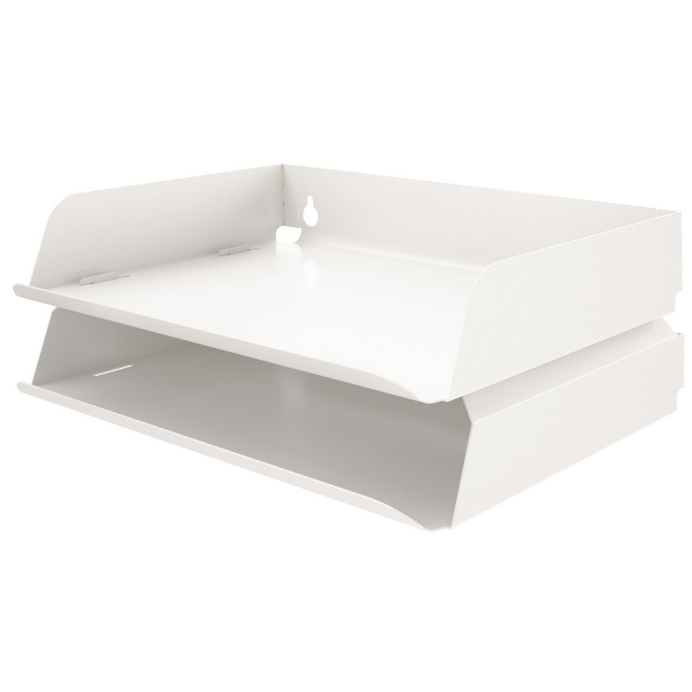 Bac  courrier pour panneau cran Solange - lment dpart - Blanc