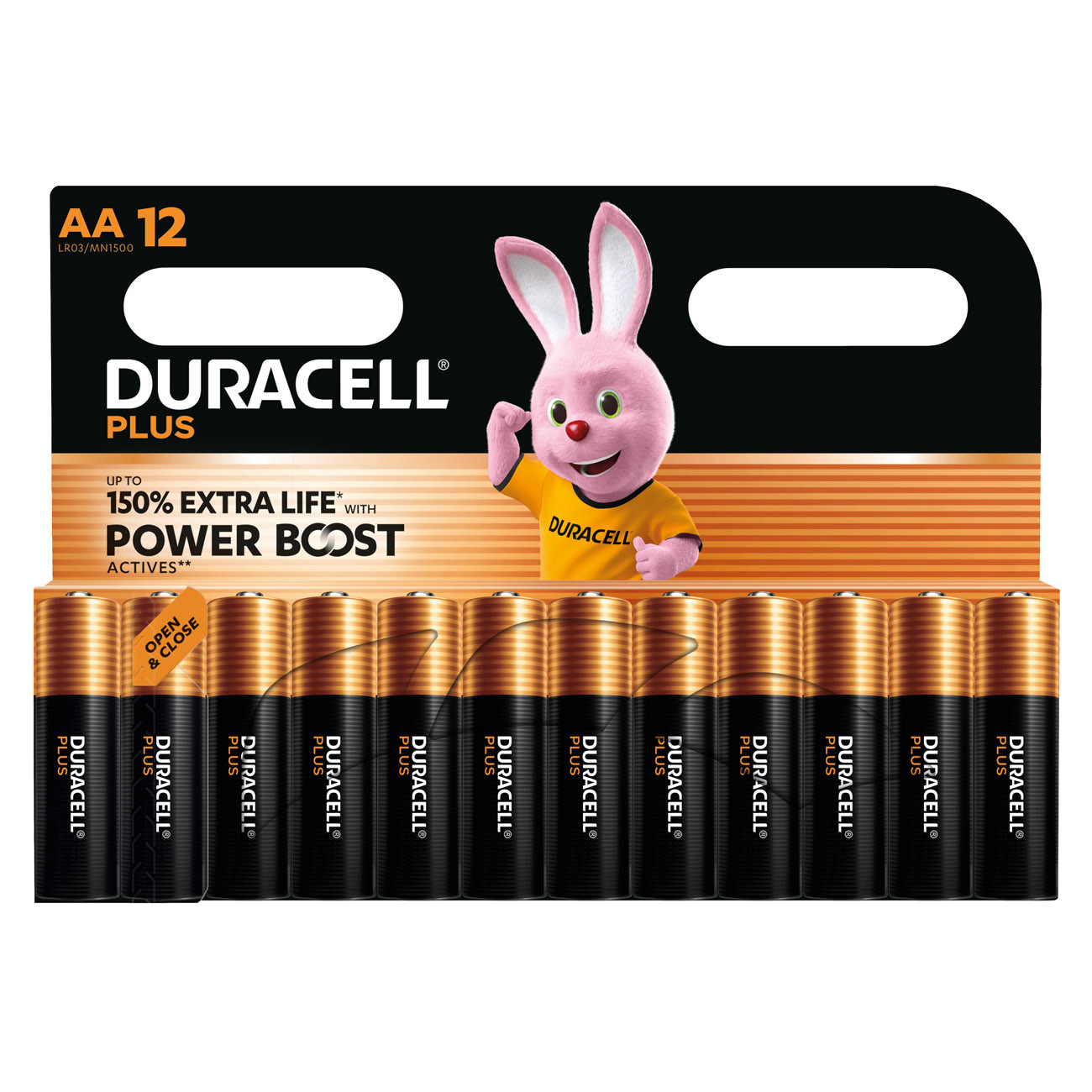 Duracell Pile alcaline AA / LR6 Plus - Lot de 12