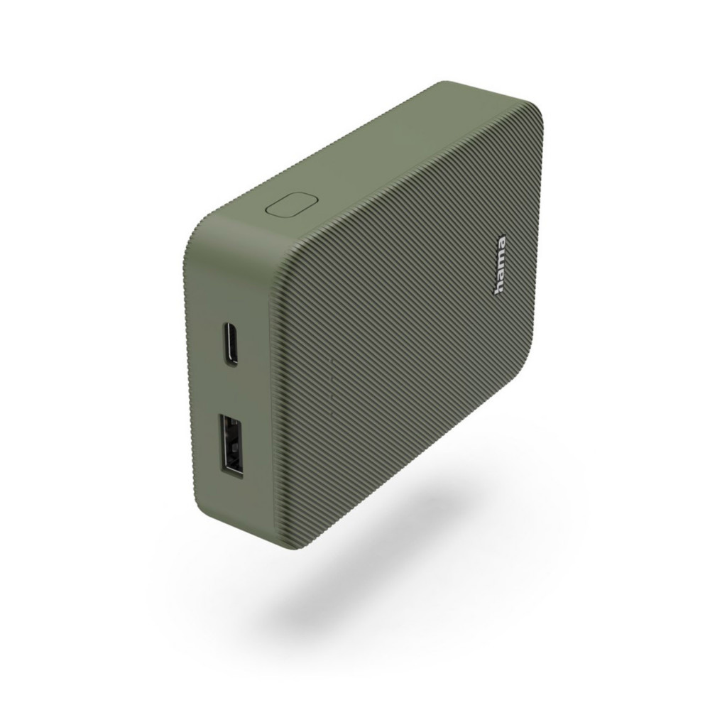 Hama Batterie externe portable Power Pack Colour 10 - PowerBank chargeur 10 000 mAh - 2 ports USB - Vert
