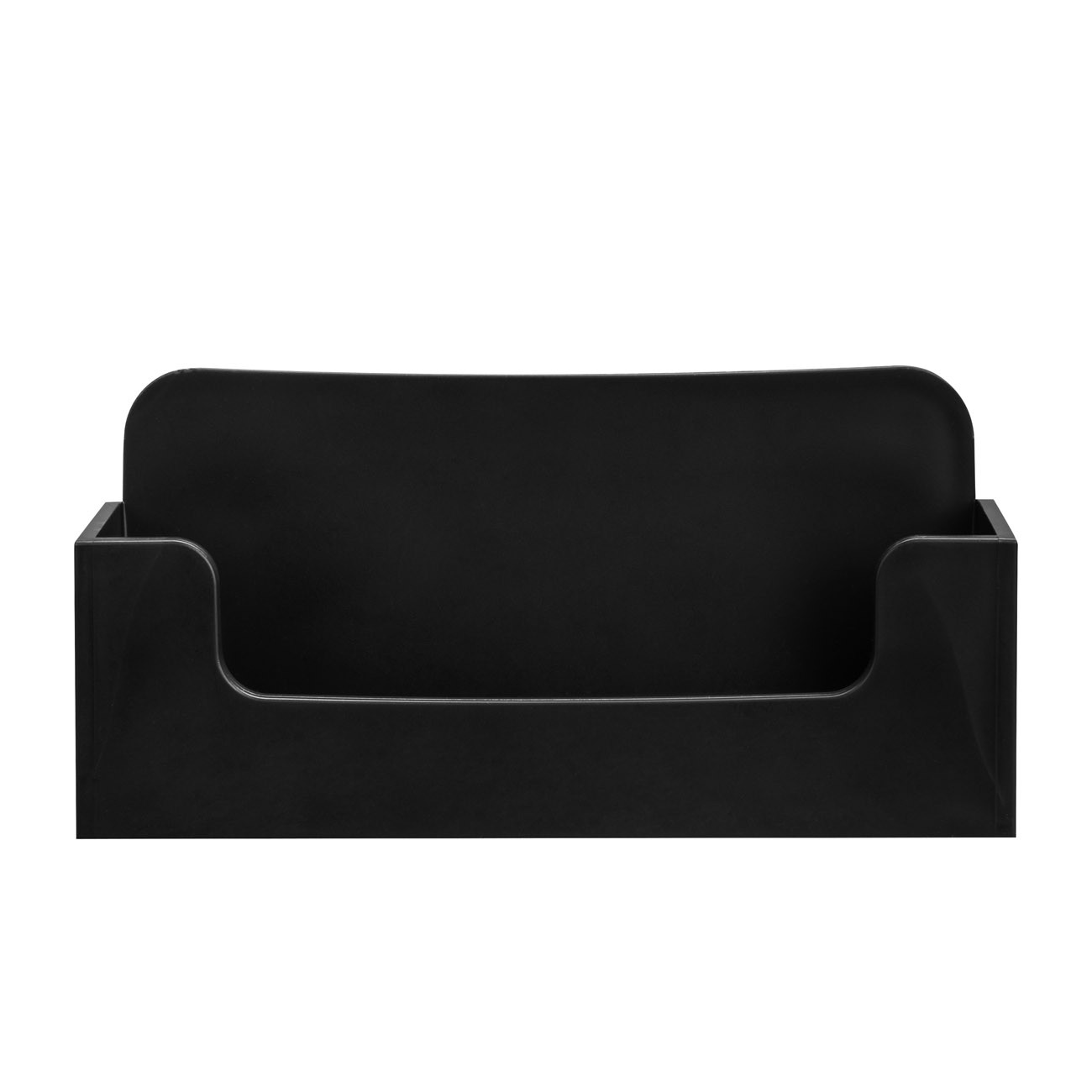 Exacompta+Presentoir+de+table+de+cartes+de+visite+-+Capacite+50+cartes+format+paysage+-+Noir